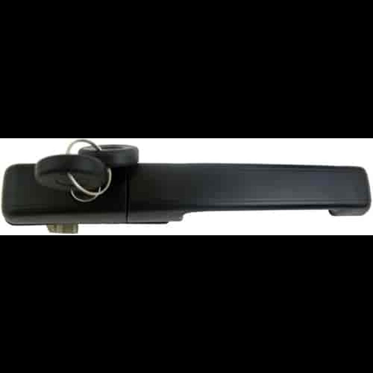 Exterior Door Handle Front Left Black Without Power Lock With Key