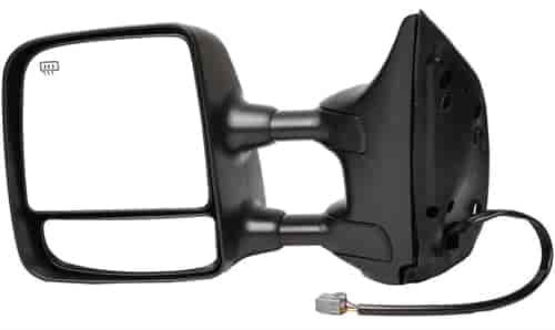 Side View Mirror Power Heated Chrome Cover Left