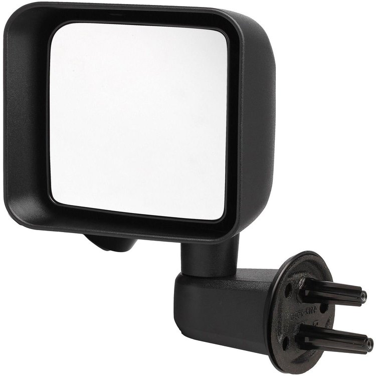 955-956 Driver Manual Door Mirror Assembly; Jeep Wrangler 2007-2017