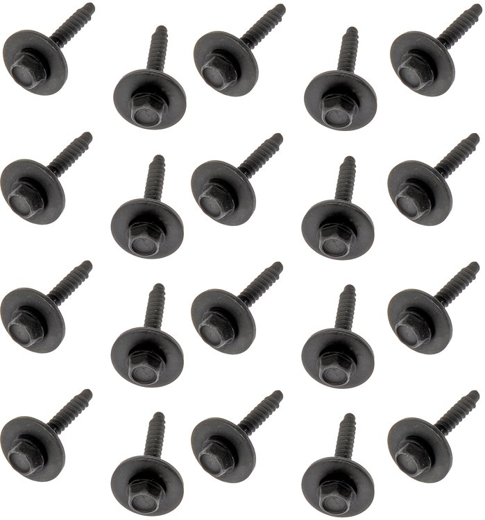 Steel Captured-Washer Splash Shield Retainer, 25 mm, M4.2-1.41 Thread for 2003-2021 Buick, Chevrolet, and Saturn Vehicles
