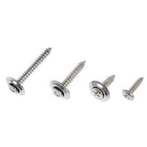 961-225 Trim Screw - Chrome - No. 8 - Assortment-3/4,1,5/8,1-1/4 in.; 8-18 x 3/4
