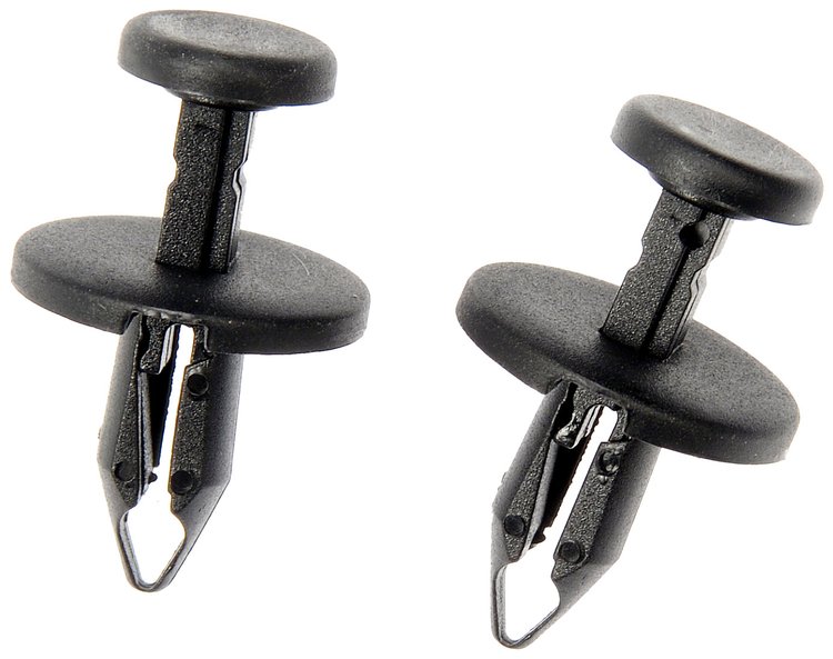 Black Plastic Push Type Retainer, 7 mm Hole for 2001-2023 Chrysler, Dodge, and Jeep Vehicles