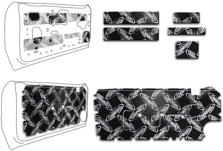 Xtreme Custom-Cut Door Kit 1979-1993 Ford Mustang GT (Hatchback), Coupe (Notchback), Convertible, T-Top