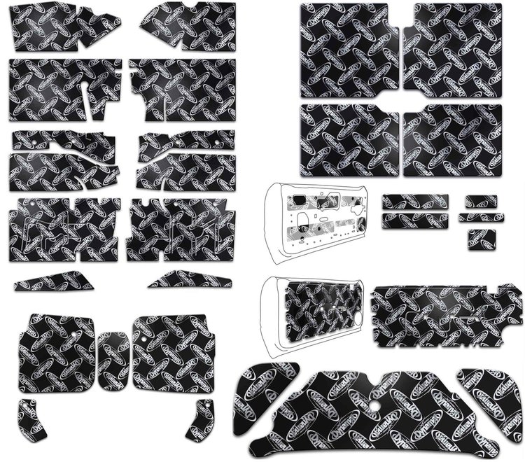 Xtreme Custom-Cut Sound Damping Kit 1979-1993 Ford Mustang Coupe (Notchback)