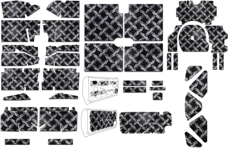 Xtreme Custom-Cut Sound Damping Kit 1979-1993 Ford Mustang GT (Hatchback)
