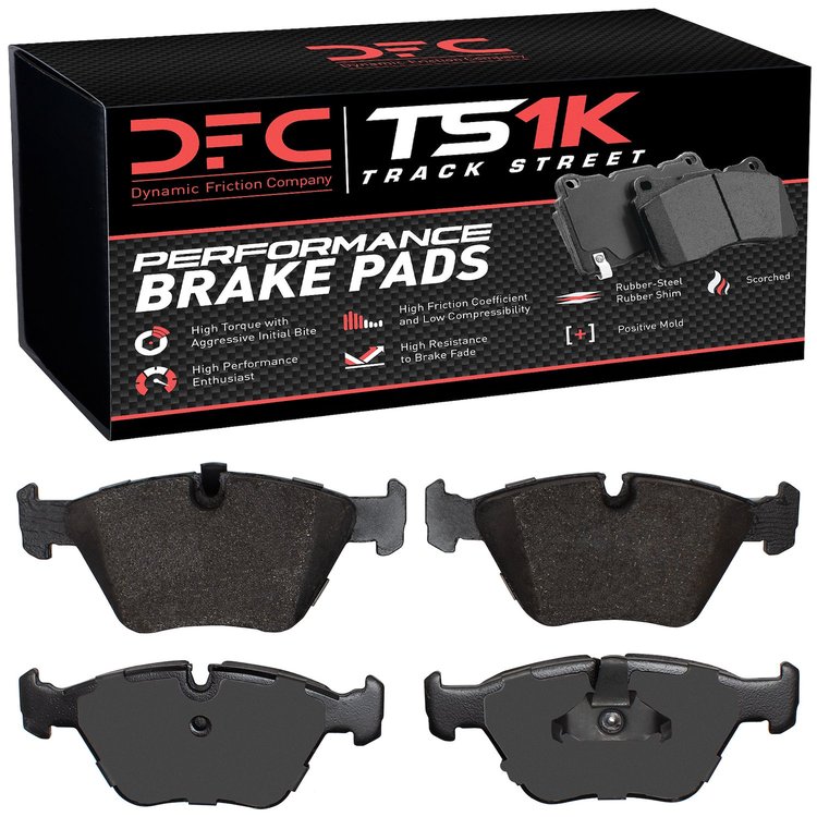 1000-0725-00 Track/Street Low-Metallic Brake Pads Kit, 1996-2003 BMW, Position: Front