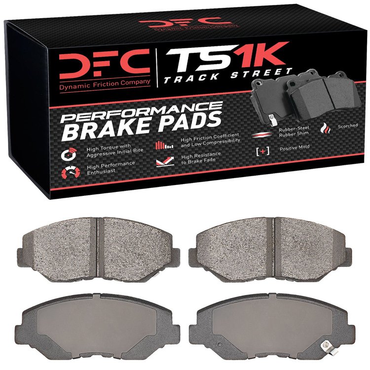 1000-0914-00 Track/Street Low-Metallic Brake Pads Kit, 2002-2021 Acura/Honda, Position: Front