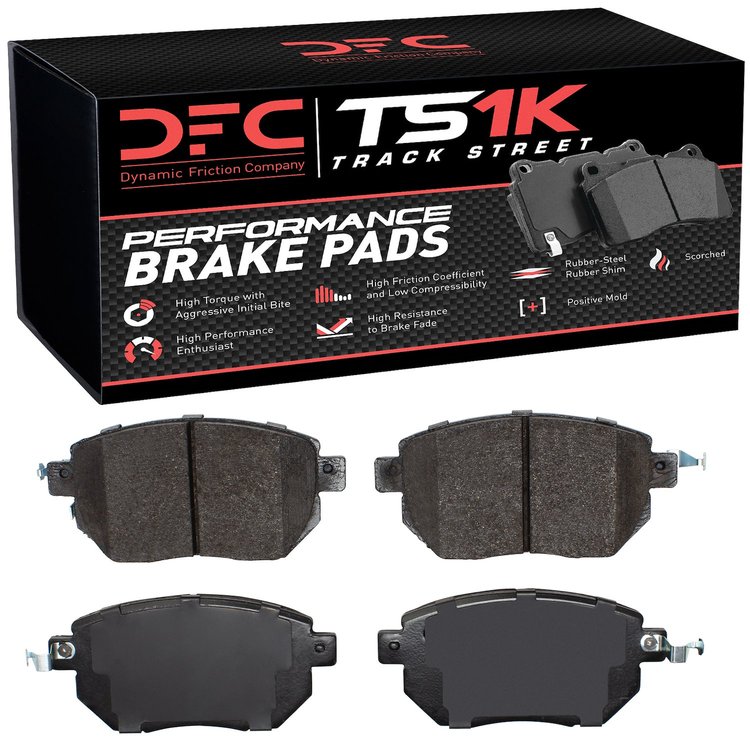 1000-0969-00 Track/Street Low-Metallic Brake Pads Kit, 2003-2011 Infiniti/Nissan, Position: Front