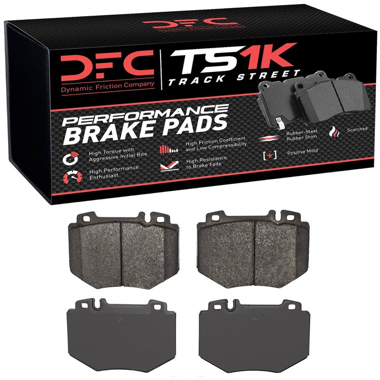 1000-0985-00 Track/Street Low-Metallic Brake Pads Kit, 2001-2003 Mercedes-Benz, Position: Front