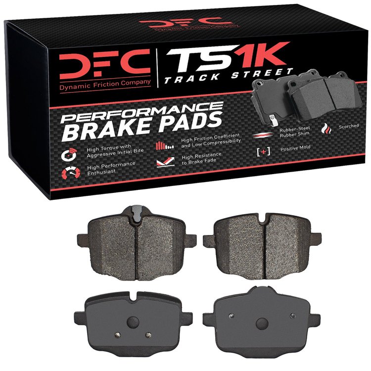 1000-1469-00 Track/Street Low-Metallic Brake Pads Kit, 2011-2019 BMW, Position: Rear