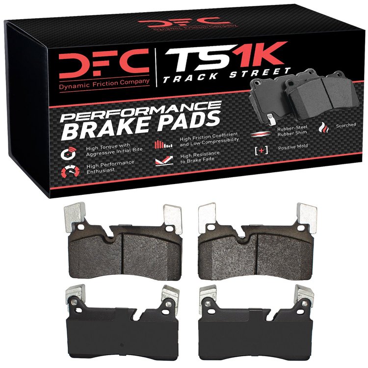 1000-1607-00 Track/Street Low-Metallic Brake Pads Kit, 2011-2015 Mercedes-Benz, Position: Rear