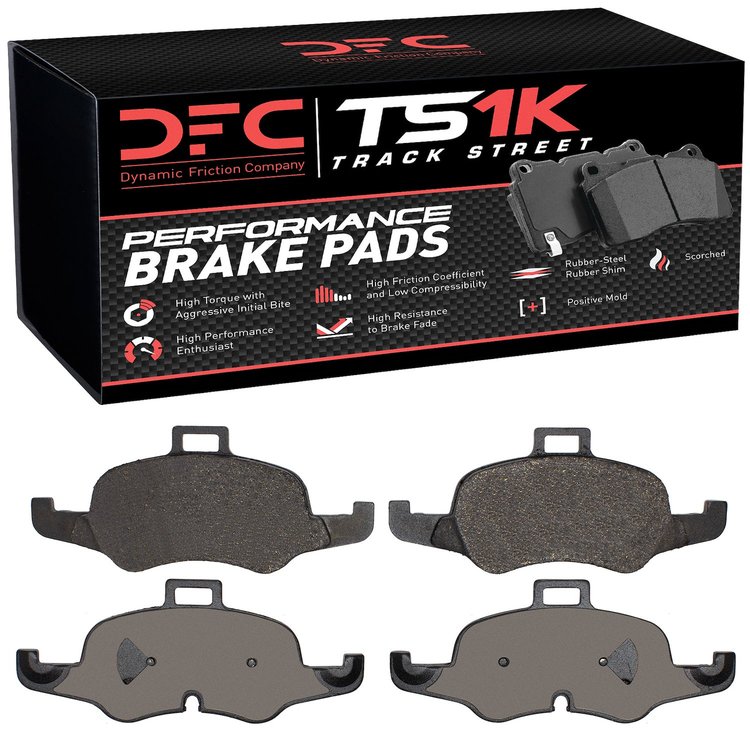1000-1876-00 Track/Street Low-Metallic Brake Pads Kit, 2016-2018 Audi/Volkswagen, Position: Front