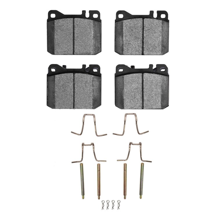 1115-0145-16 Active Performance Brake Pads & Hardware Kit, 1980-1985 Mercedes-Benz, Position: Front