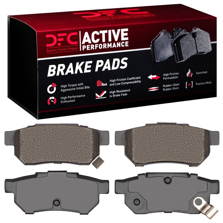 1115-0374-00 Active Performance Low-Metallic Brake Pads, 1985-2014 Acura/Honda, Position: Rear