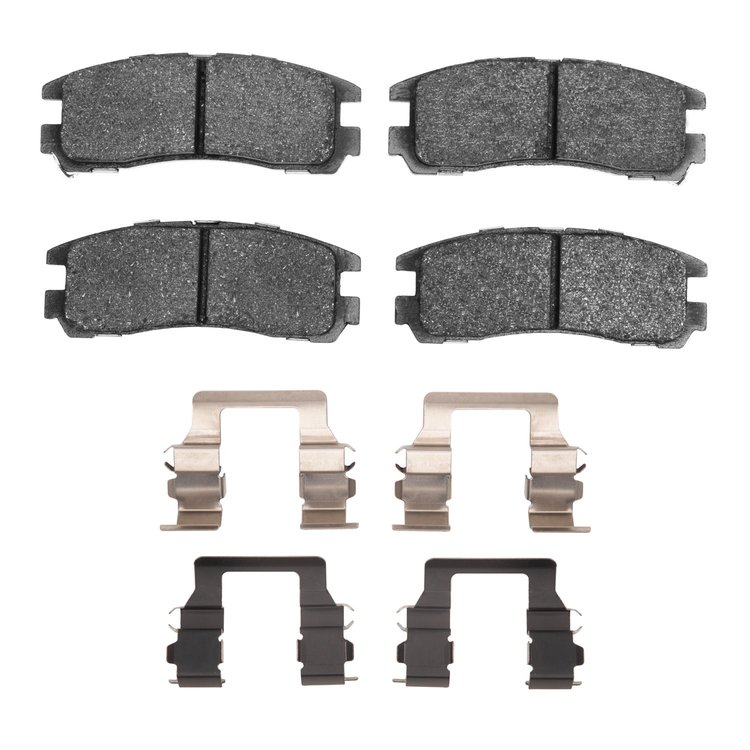 1115-0383-02 Active Performance Brake Pads & Hardware Kit, 1988-1999 Multiple Makes/Models, Position: Rear