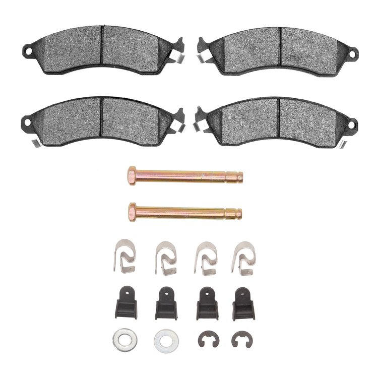 1115-0412-01 Active Performance Brake Pads & Hardware Kit, 1985-2004 Multiple Makes/Models, Position: Front