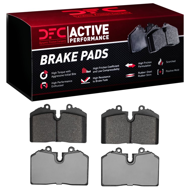 1115-0608-09 Active Performance Low-Metallic Brake Pads, 1978-2004 Multiple Makes/Models, Position: Rear,Front
