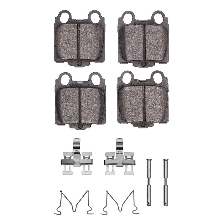 1115-0771-01 Active Performance Brake Pads & Hardware Kit, 1998-2010 Lexus/Toyota/Scion, Position: Rear