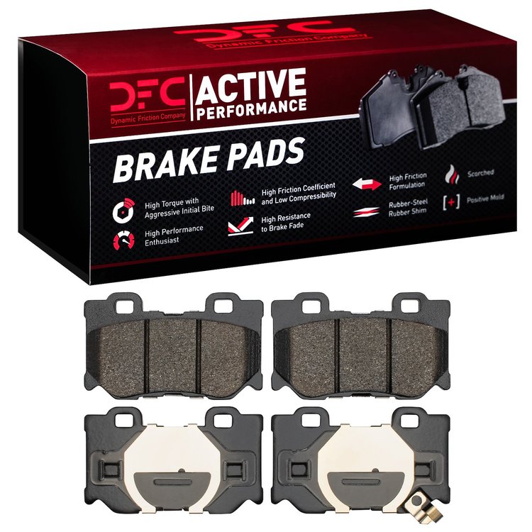 1115-1347-00 Active Performance Low-Metallic Brake Pads, Fits Select Infiniti/Nissan, Position: Rear