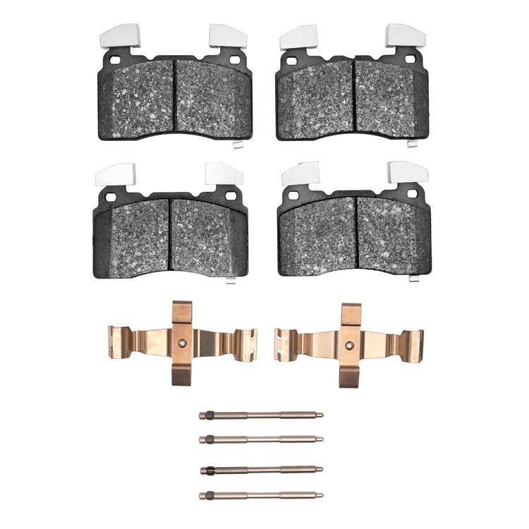 1115-1474-12 Active Performance Brake Pads & Hardware Kit, Fits Select GM, Position: Front