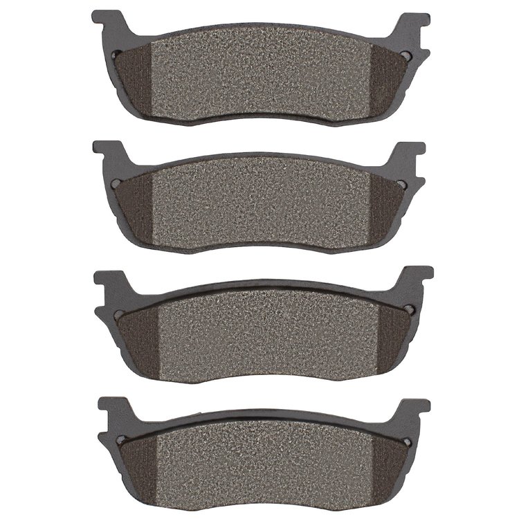 1214-0711-00 Heavy-Duty Semi-Metallic Brake Pads, 1997-2011 Ford/Lincoln/Mercury/Mazda, Position: Rear