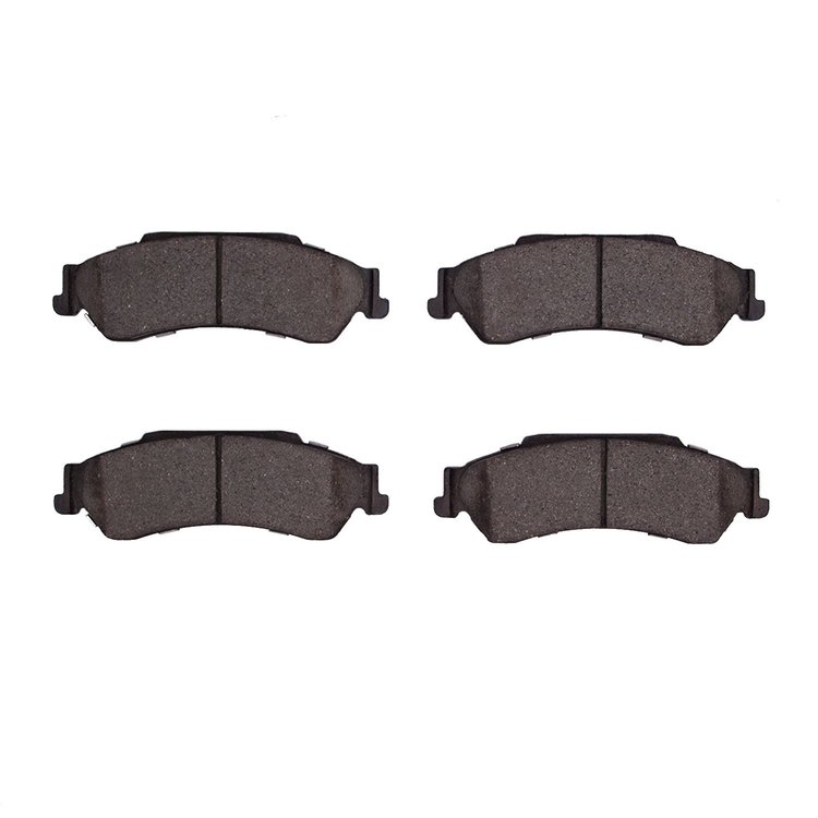 1214-0729-00 Heavy-Duty Semi-Metallic Brake Pads, 1997-2005 GM, Position: Rear