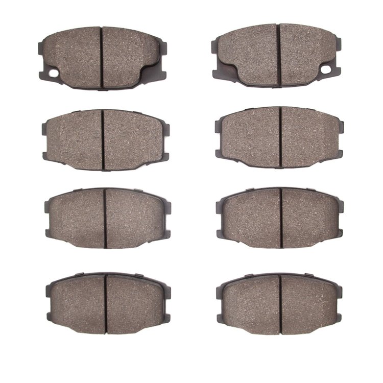 1214-0734-00 Heavy-Duty Semi-Metallic Brake Pads, 1995-2005 Mitsubishi Fuso, Position: Fr,Rr