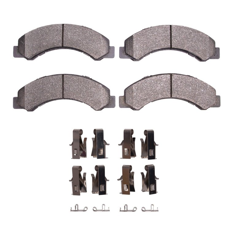 1214-0825-01 Heavy-Duty Brake Pads & Hardware Kit, Fits Select GM, Position: Rr,Fr,Front