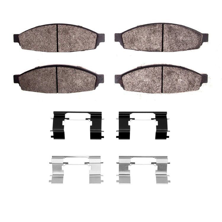1214-0953-01 Heavy-Duty Brake Pads & Hardware Kit, 2003-2005 Ford/Lincoln/Mercury/Mazda, Position: Front