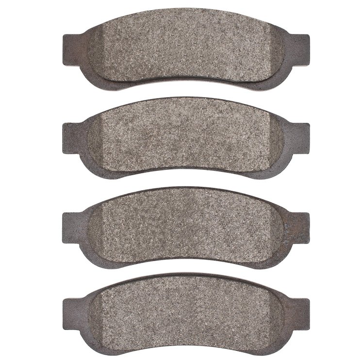 1214-1334-00 Heavy-Duty Semi-Metallic Brake Pads, 2010-2012 Ford/Lincoln/Mercury/Mazda, Position: Rr,Rear