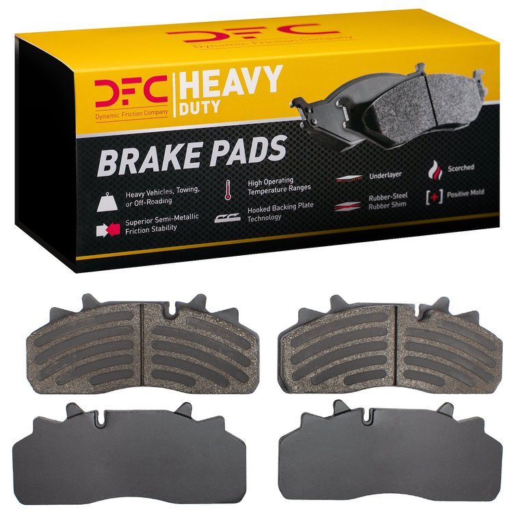 1214-1438-00 Heavy-Duty Semi-Metallic Brake Pads, 2007-2017 Multiple Makes/Models, Position: Fr & Rr,Fr,Rr