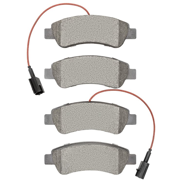 1214-1490-00 Heavy-Duty Semi-Metallic Brake Pads, 2014-2021 Mopar, Position: Rear