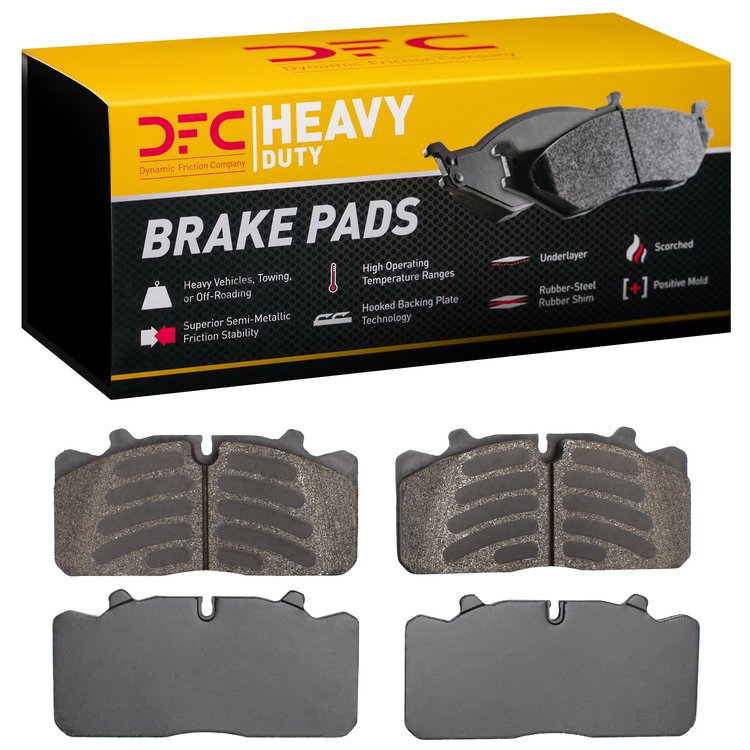 1214-1518-00 Heavy-Duty Semi-Metallic Brake Pads, 2002-2014 Multiple Makes/Models, Position: Fr & Rr