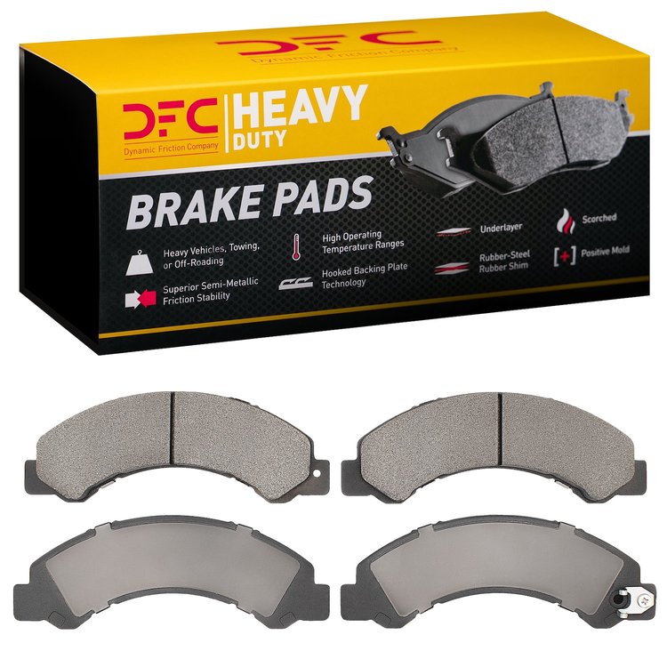 1214-1695-00 Heavy-Duty Semi-Metallic Brake Pads, 2012-2020 Hino, Position: Fr & Rr