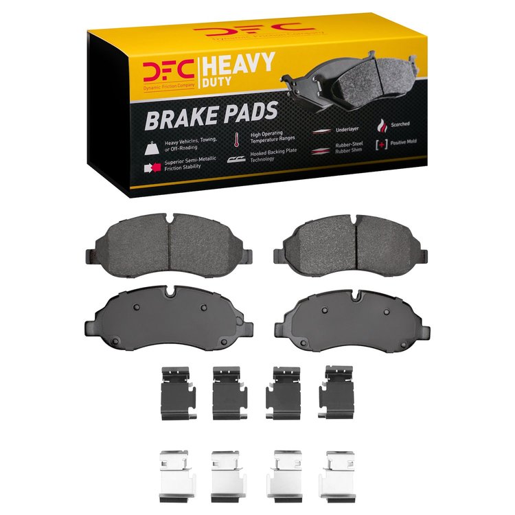 1214-1774-01 Heavy-Duty Brake Pads & Hardware Kit, Fits Select Ford/Lincoln/Mercury/Mazda, Position: Front