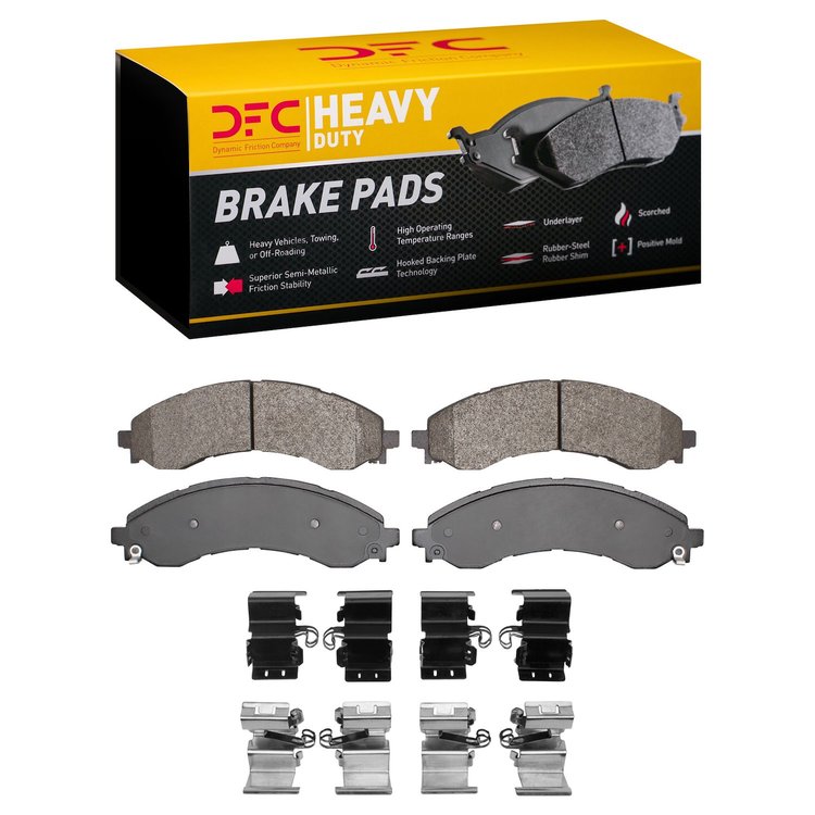 1214-2404-01 Heavy-Duty Brake Pads & Hardware Kit, Fits Select GM, Position: Front