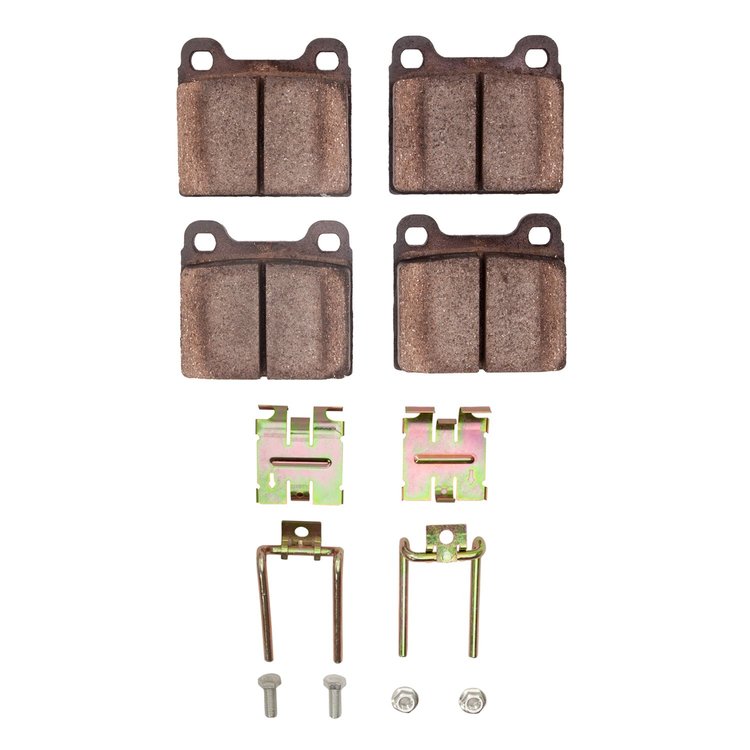 1310-0096-02 3000-Series Ceramic Brake Pads & Hardware Kit, 1973-1980 Audi/Volkswagen, Position: Front