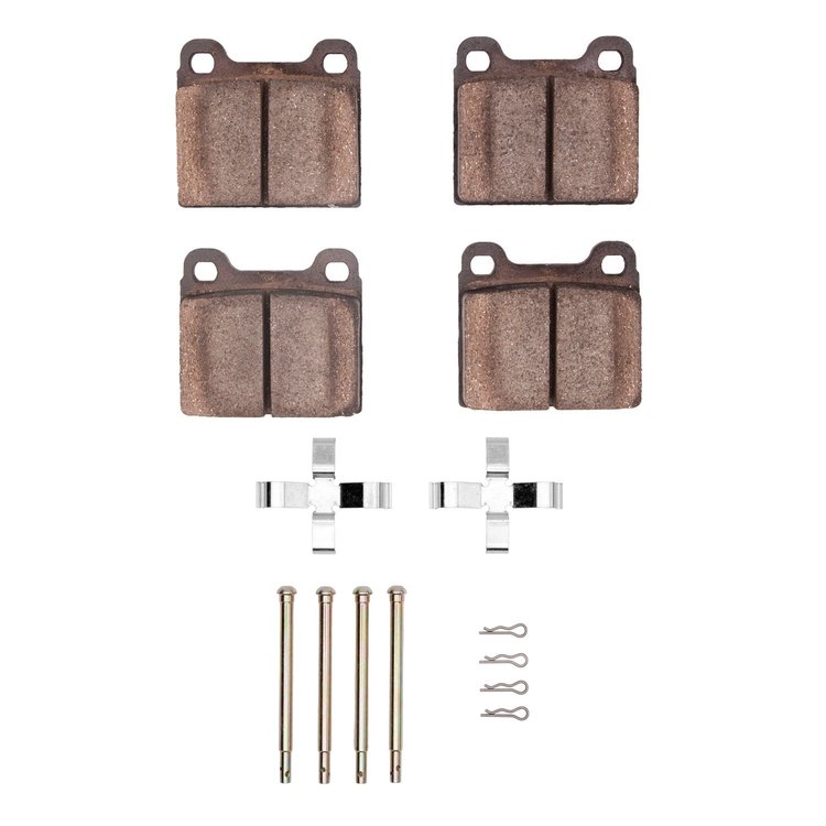 1310-0096-03 3000-Series Ceramic Brake Pads & Hardware Kit, 1973-1980 Audi/Volkswagen, Position: Front