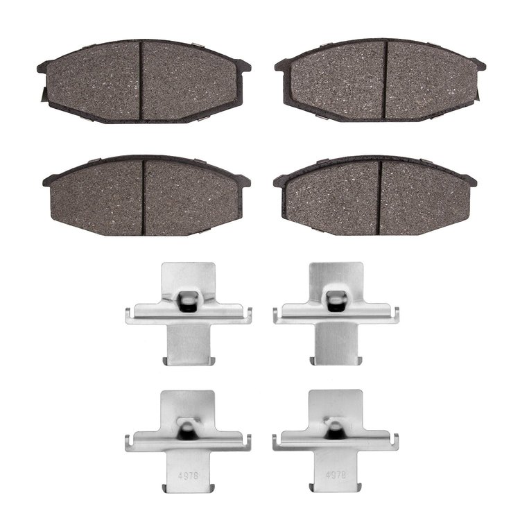 1310-0229-01 3000-Series Ceramic Brake Pads & Hardware Kit, 1979-1983 Infiniti/Nissan, Position: Front