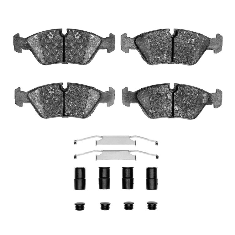1310-0253-01 3000-Series Ceramic Brake Pads & Hardware Kit, 1982-1991 Multiple Makes/Models, Position: Front
