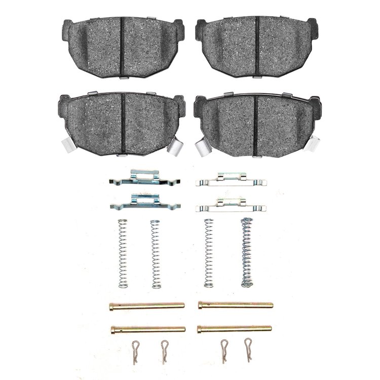 1310-0272-02 3000-Series Ceramic Brake Pads & Hardware Kit, 1981-1998 Infiniti/Nissan, Position: Rear