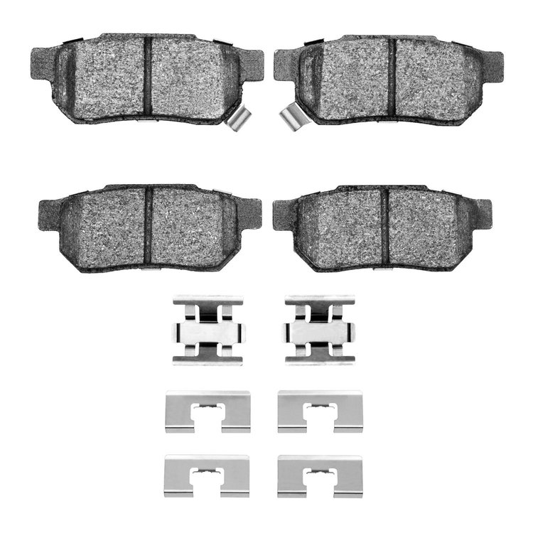 1310-0374-02 3000-Series Ceramic Brake Pads & Hardware Kit, 1985-1989 Acura/Honda, Position: Rear