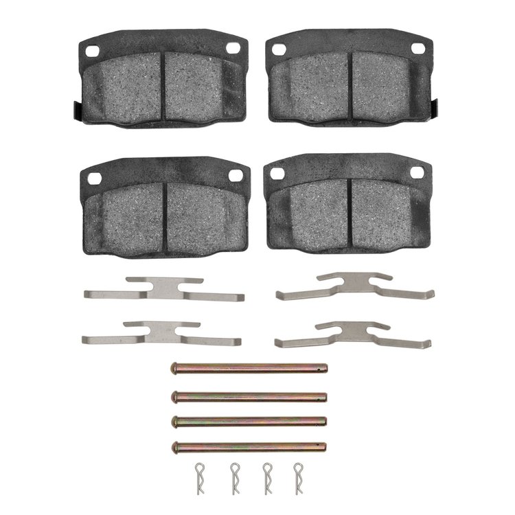 1310-0378-03 3000-Series Ceramic Brake Pads & Hardware Kit, 1988-1990 GM, Position: Rear