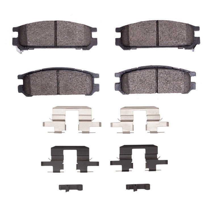 1310-0471-04 3000-Series Ceramic Brake Pads & Hardware Kit, 1990-1999 Subaru, Position: Rear