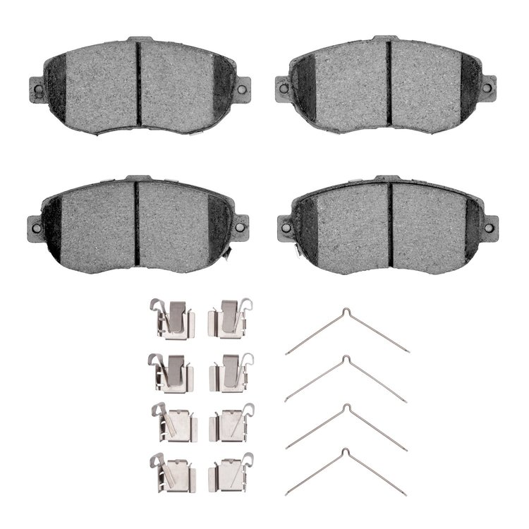 1310-0619-01 3000-Series Ceramic Brake Pads & Hardware Kit, 1993-2010 Lexus/Toyota/Scion, Position: Front