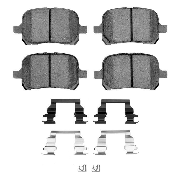 1310-0707-01 3000-Series Ceramic Brake Pads & Hardware Kit, 1997-2004 Lexus/Toyota/Scion, Position: Front