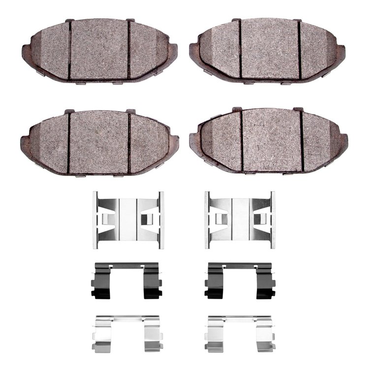 1310-0748-01 3000-Series Ceramic Brake Pads & Hardware Kit, 1998-2002 Ford/Lincoln/Mercury/Mazda, Position: Front