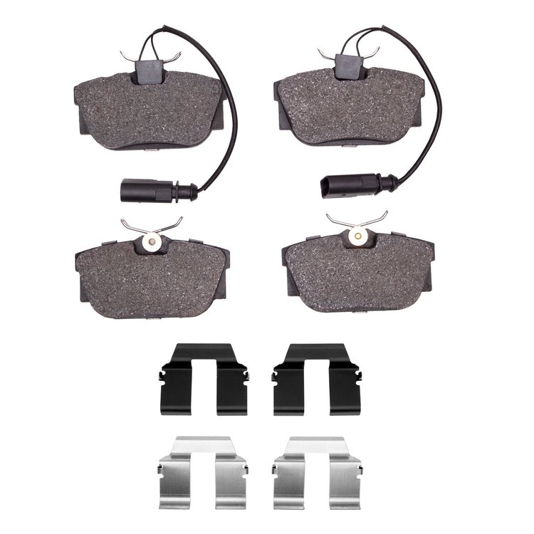 1310-0877-21 3000-Series Ceramic Brake Pads & Hardware Kit, 2001-2003 Audi/Volkswagen, Position: Rear