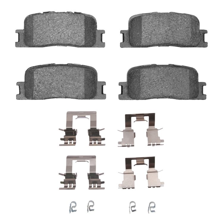 1310-0885-01 3000-Series Ceramic Brake Pads & Hardware Kit, 2002-2006 Lexus/Toyota/Scion, Position: Rear