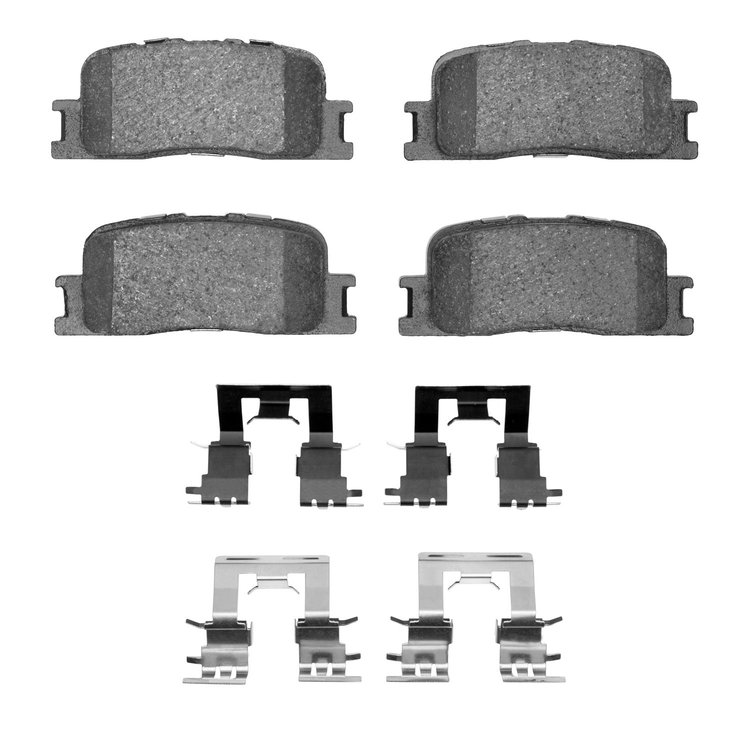 1310-0885-02 3000-Series Ceramic Brake Pads & Hardware Kit, 2001-2003 Lexus/Toyota/Scion, Position: Rear